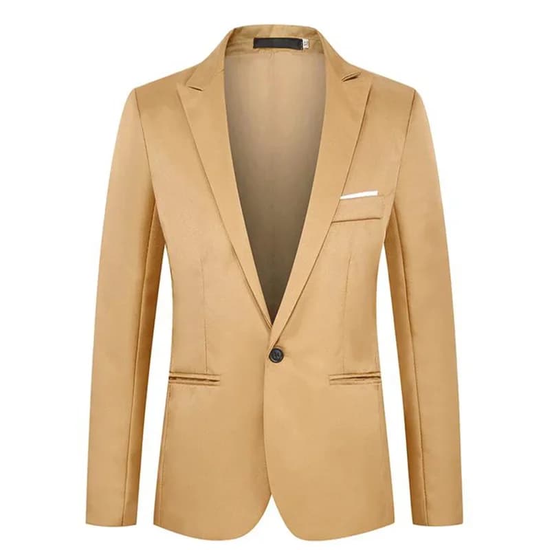 Veste de costume d'affaires décontractée pour hommes, tendance, légère, luxueuse, Slim, sans repassa