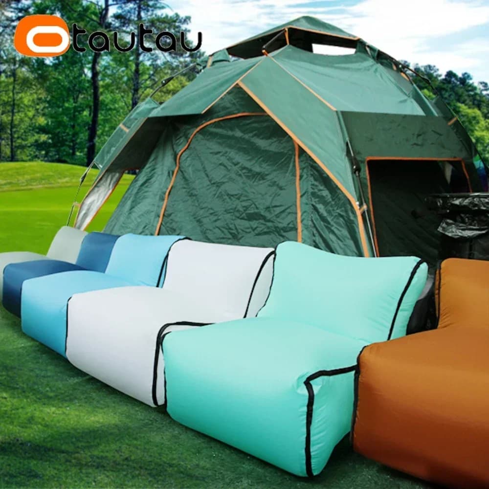 OTAUTAU-Petite chaise gonflable portable, tabouret de camping en plein air, flotteurs de piscine de 