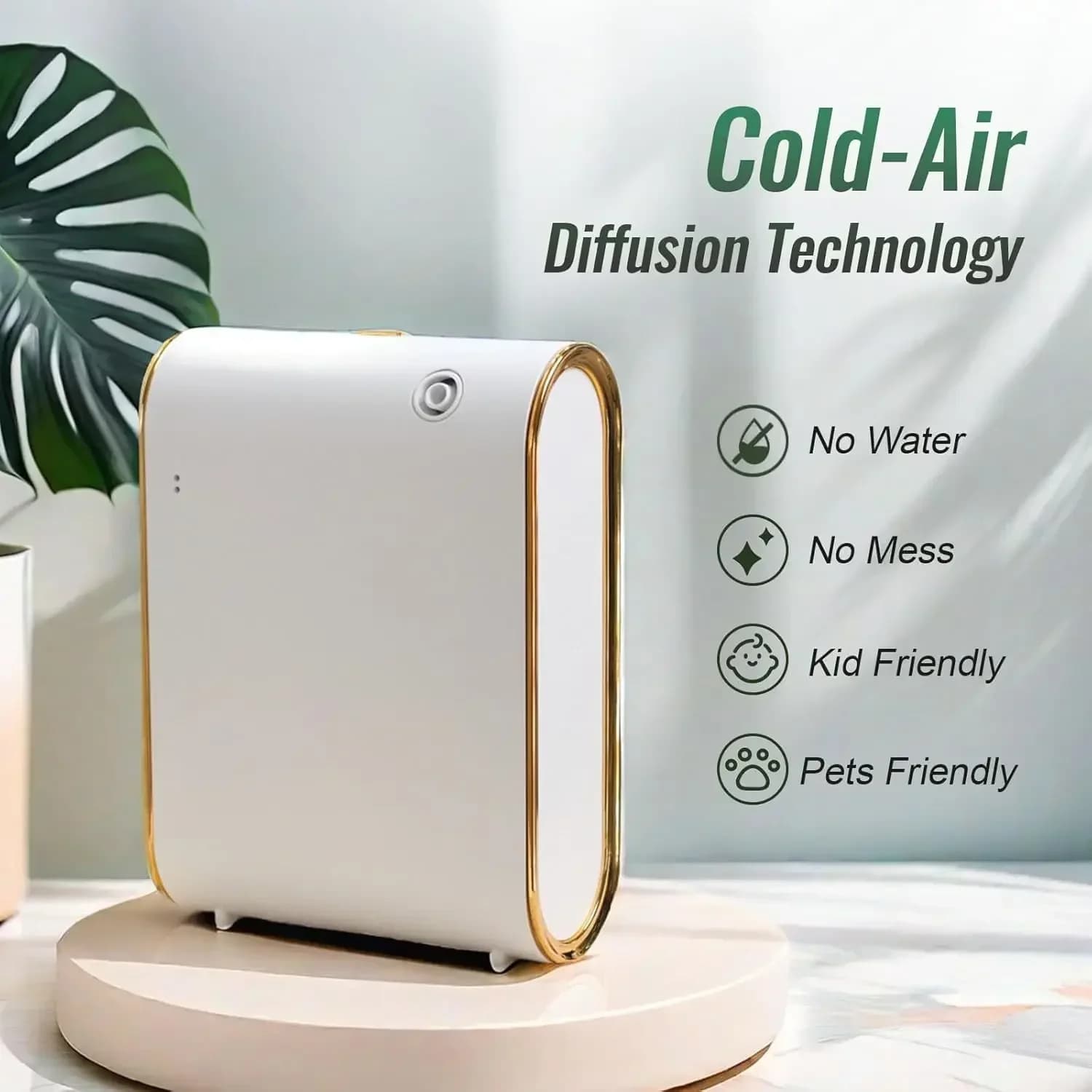 Diffuseur de parfum sans eau Bluetooth, Machine intelligente pour diffuseur d'huile essentielle dome