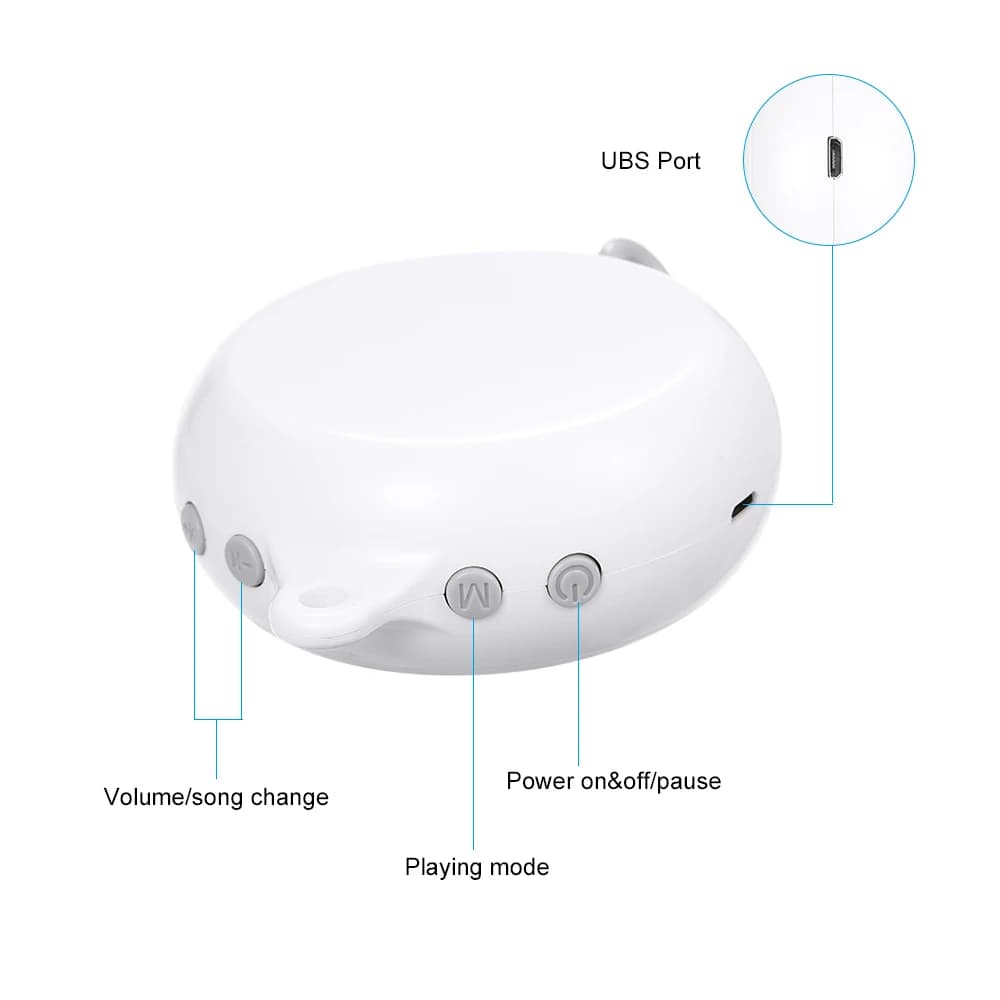 Boîte à musique télécommandée pour enfants avec ligne USB, jouet musical de lit, 35 chansons, cloche