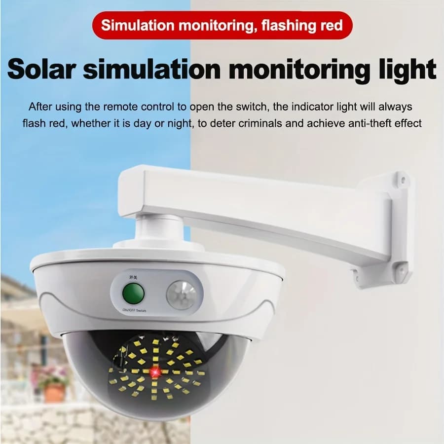 1pc 34 LED fausse surveillance modélisation lumière extérieure infrarouge capteur humain lumière éta