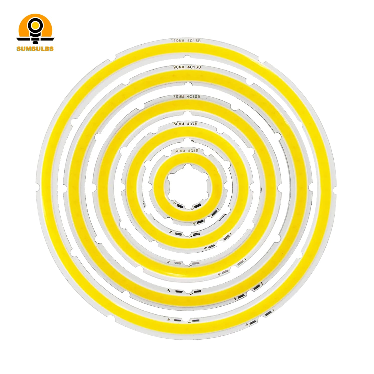 Source de lumière COB yeux d'ange 2W-12W, forme annuelle 12V DC 20mm-120mm, puce LED annulaire, Sour