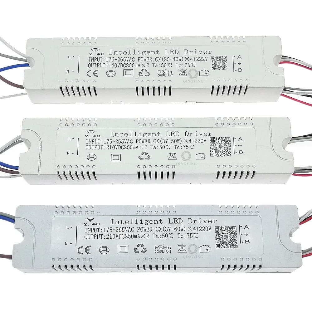 Pilote LED Intelligent 2.4G + télécommande RF 220V et contrôle par application, transformateur d'écl