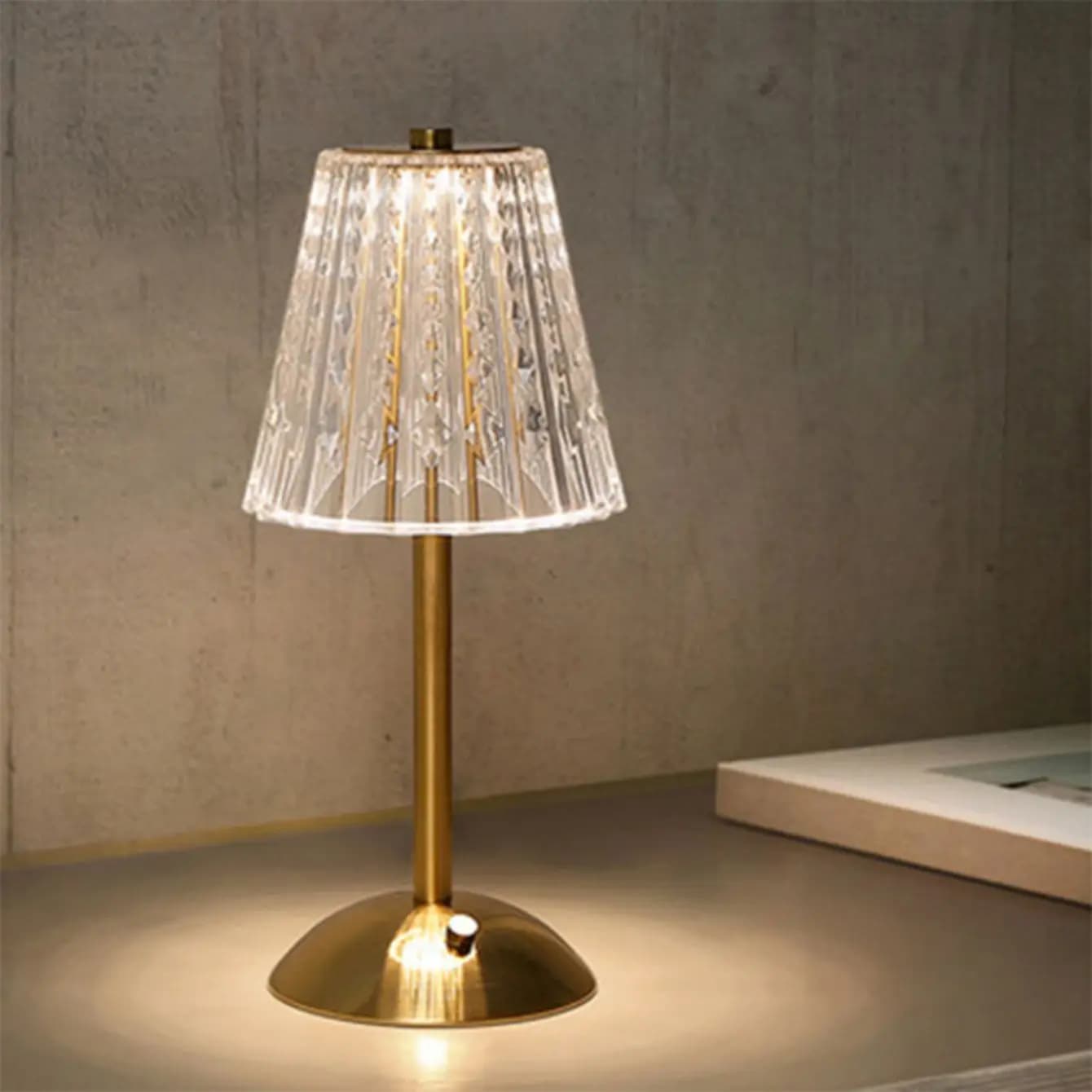 Lampe de Table chambre à coucher, lampe de chevet lumière luxe diamant cristal lampe haut de gamme a