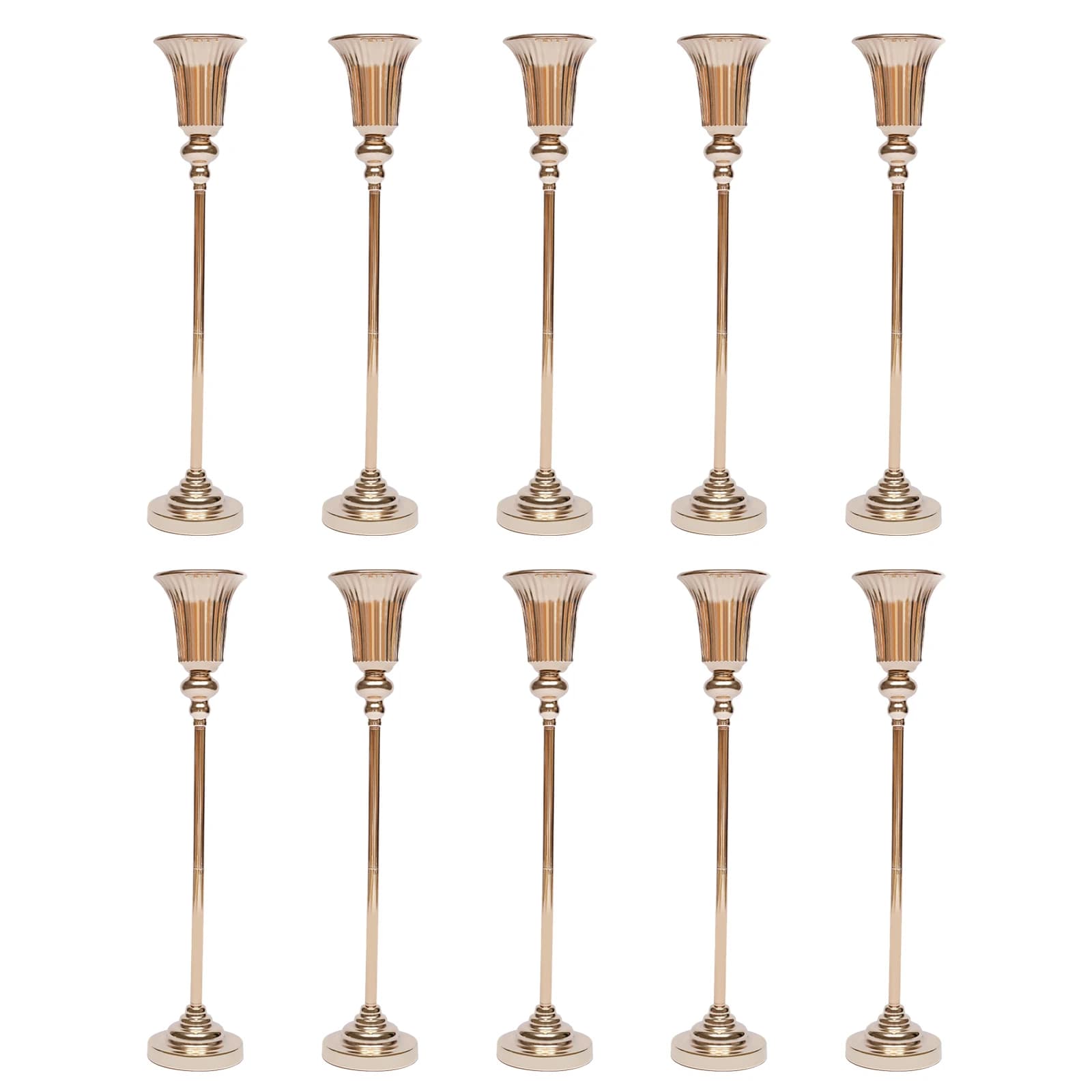 Ensemble de supports de fleurs de mariage 10 pièces 77,5 cm, présentoir floral élégant et élégant po