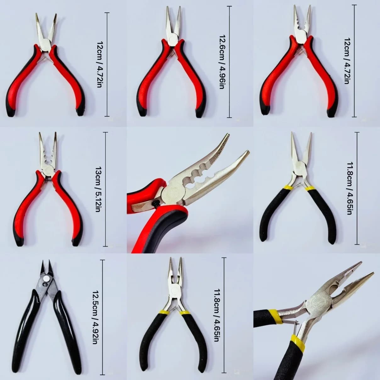 Différents types de pinces pour extensions de cheveux pour anneaux en micro-silicone, pinces pour ex