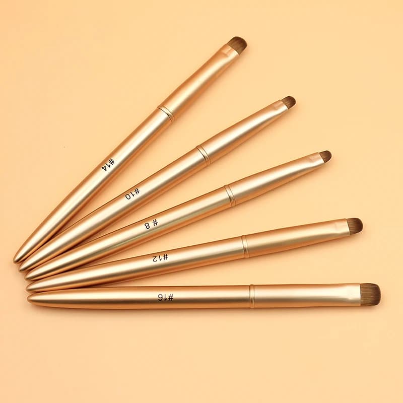 Kolinsky – brosse à ongles française, dessin acrylique, strass, peinture sur Gel, manche en métal do