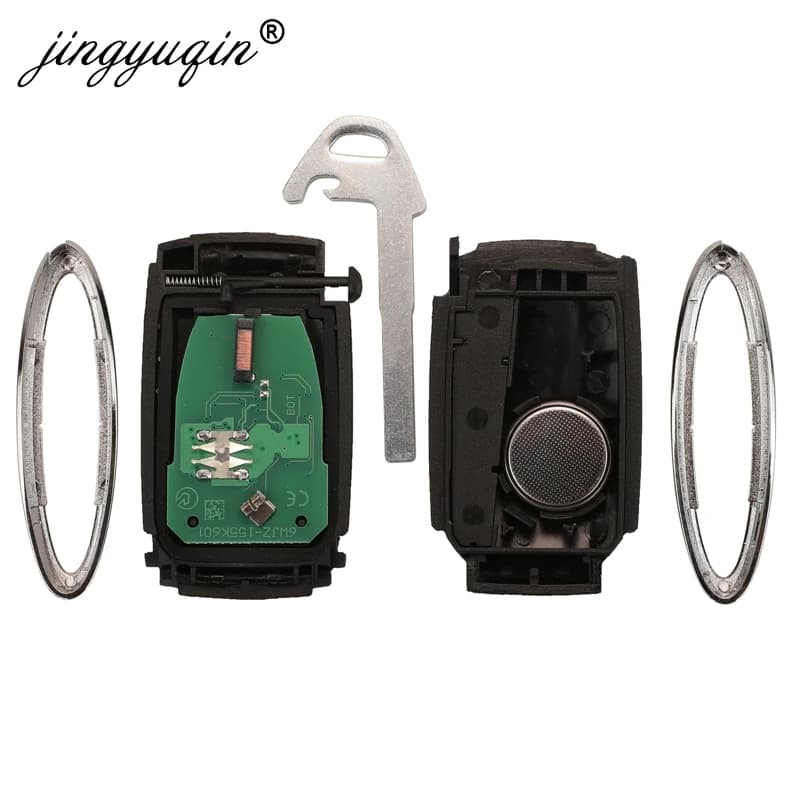 Jingyuqin 315/434Mhz 5WK49243 Clé Remte 5 BTN Fob Pour guitXF XFR XK XKR X-TYPR S-TYPE 2007-2012 ID4
