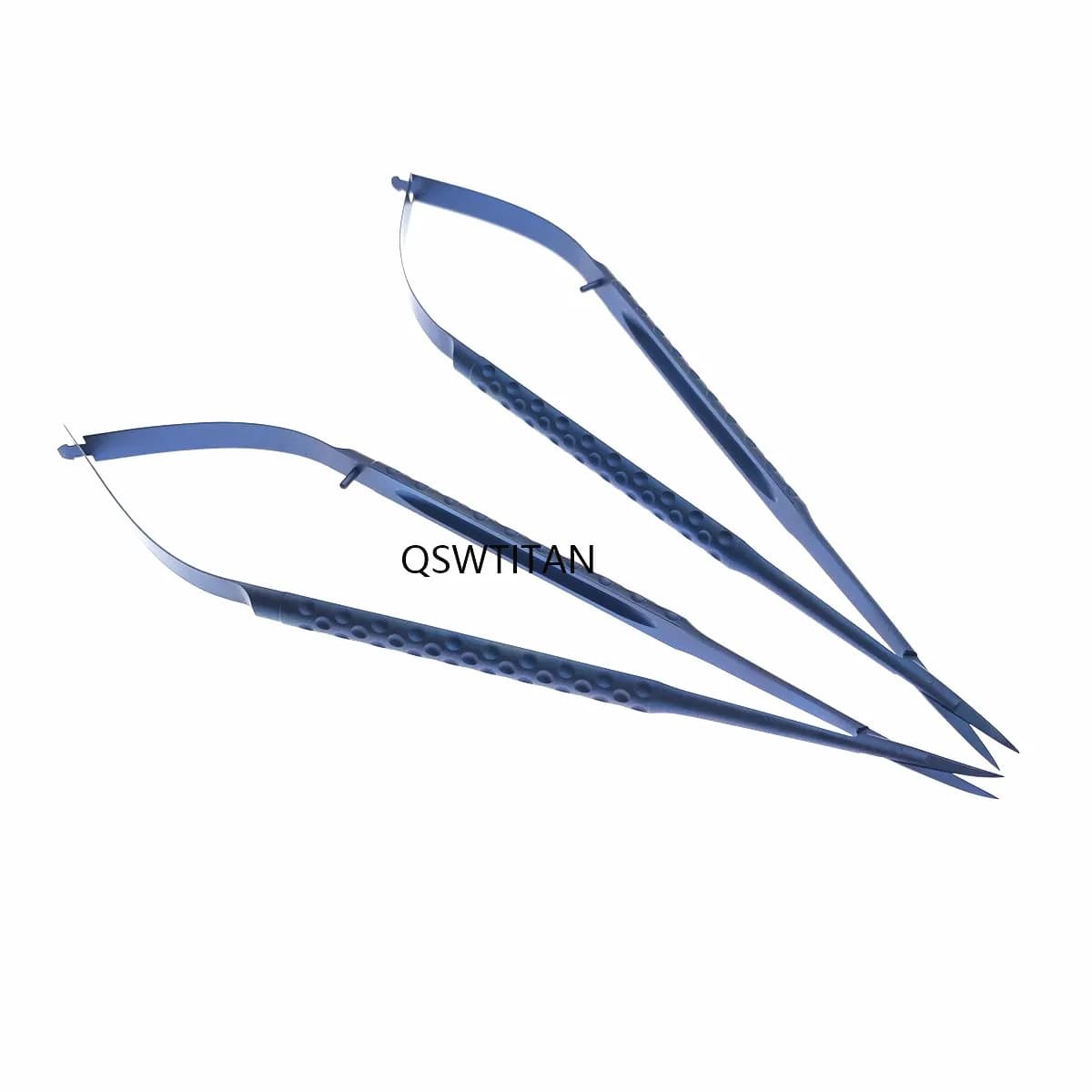 Micro ciseaux en titane, 18cm, instruments de microchirurgie ophtalmique