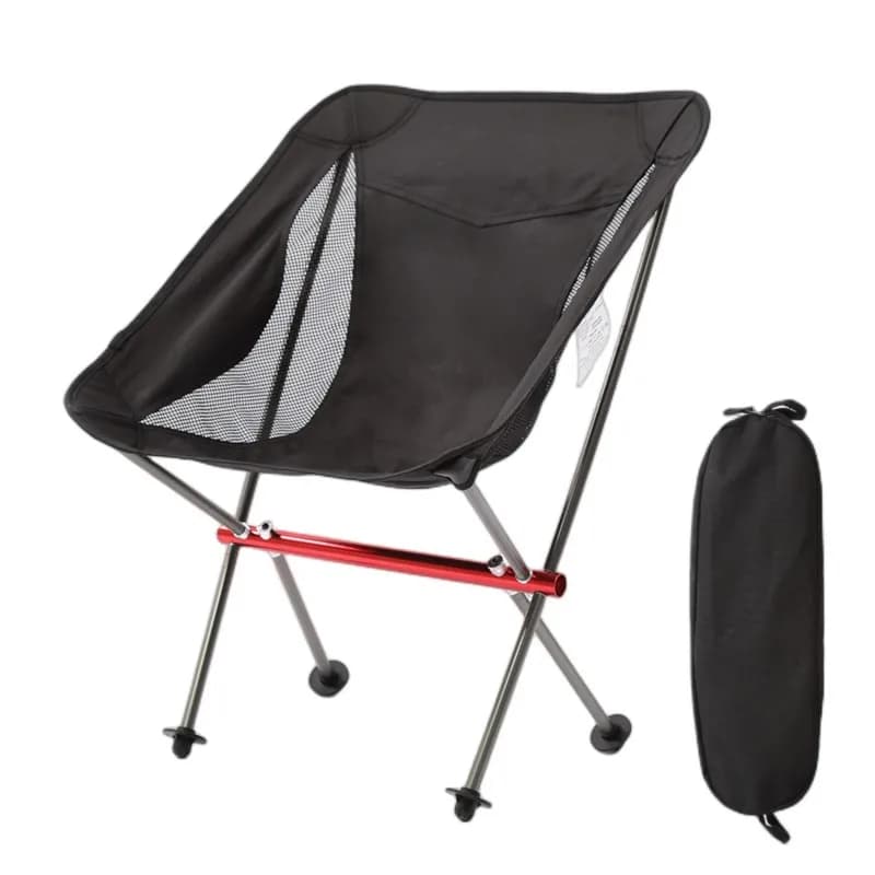 Chaise de Camping pliante Portable, cadre entièrement en aluminium, compacte avec sac de transport, 