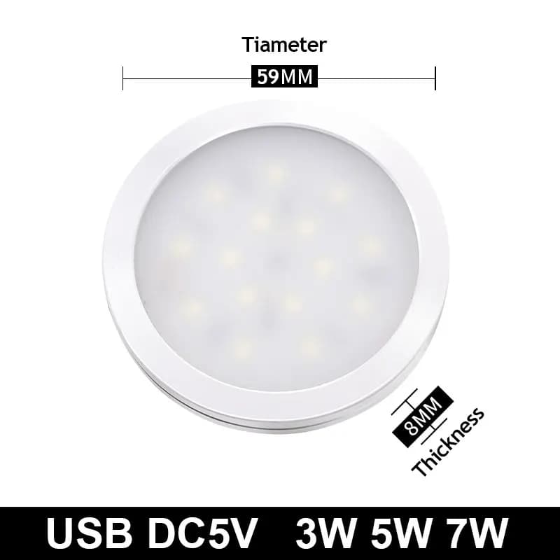 LED USB 5V LED sous armoire lumière modèle armoire vitrine étagère comptoir éclairage caravane campi