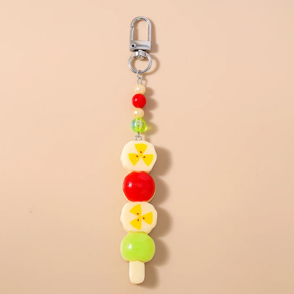 Porte-clés Aihua en forme de baguette et croissant pour femmes et filles, pendentifs de sac à main, 