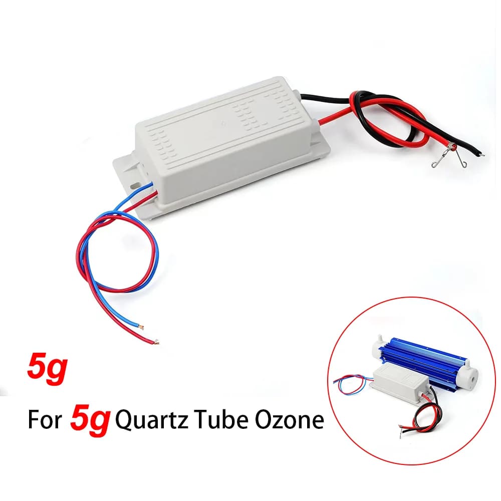 Générateur d'ozone 5g 10g 20g, alimentation électrique, pièce de générateur d'ozone, stérilisation d