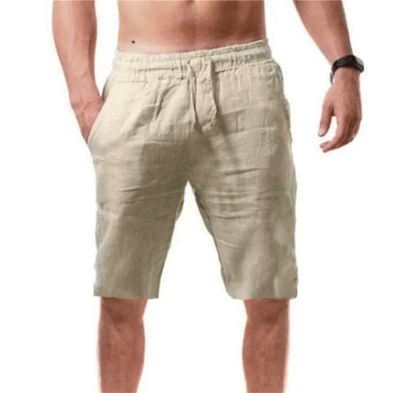Short en coton pour hommes, pantalon court d'été respirant, couleur unie, Fitness, Streetwear, 1 piè