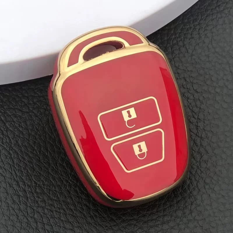 2 boutons TPU Souple Voiture Clé Housse pour Toyota Corolla Fielder Vitz Rav4 MK4 Rav 4 Shell À Dist