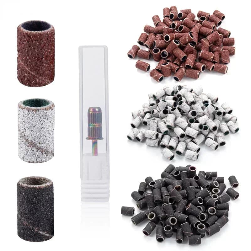 100/50pcs bandes de ponçage zèbre Machine forets à ongles polissage 80 # 150 # 240 #   Outils de rem