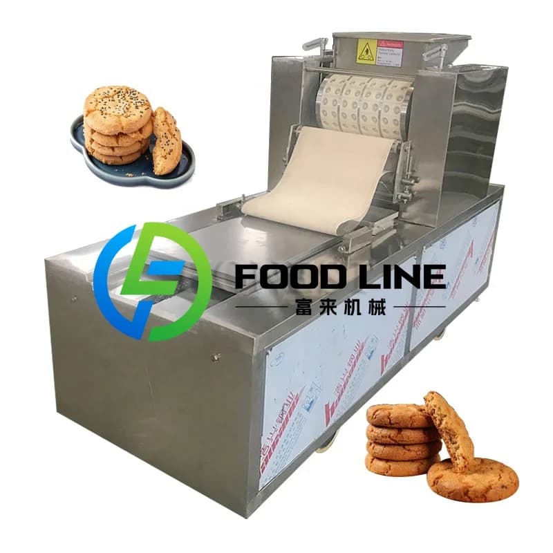 Machine à fabriquer des gaufrettes / des biscuits personnalisée, petite machine à cuire automatique 