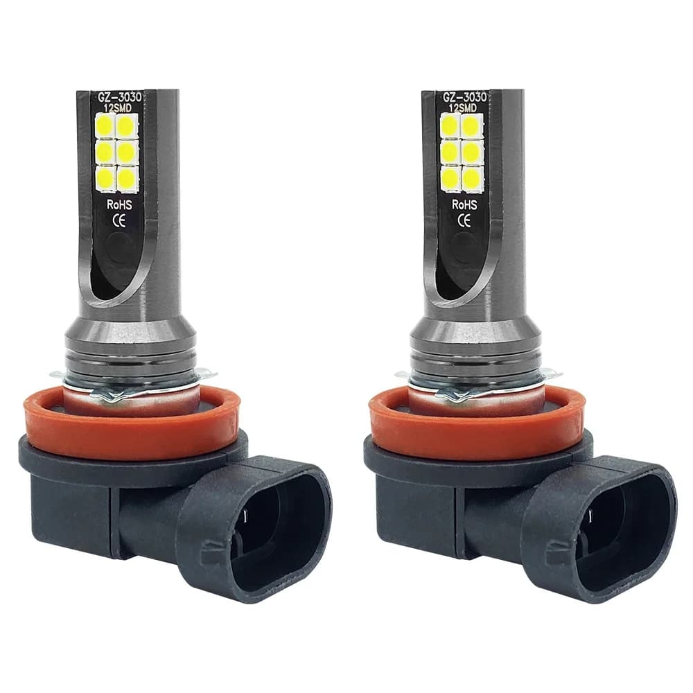 Ampoule LED H8 H11 H16 JP 9005 HB3 9006 HB4, 2 pièces, phare anti-brouillard de voiture, feux de jou