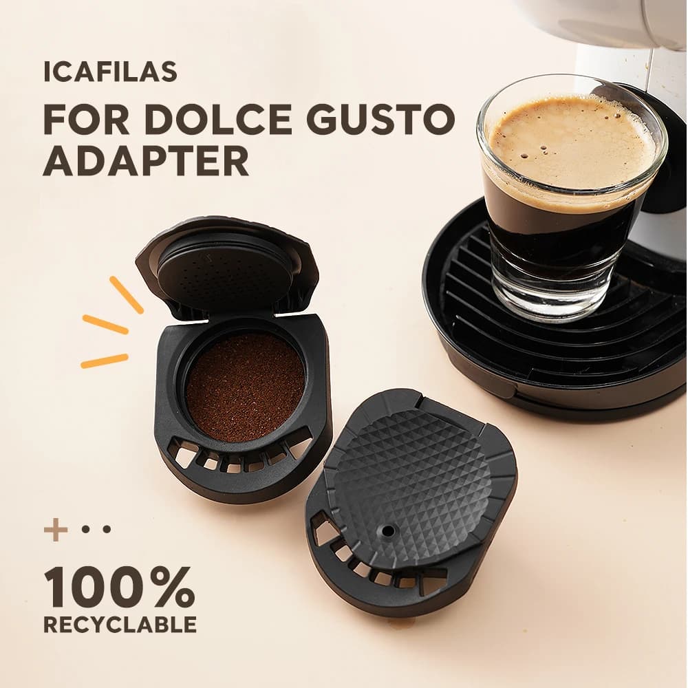 Adaptateur de capsules pour Dolce Gusto Crema, capsules originales Nespresso pour Machine à café Dol