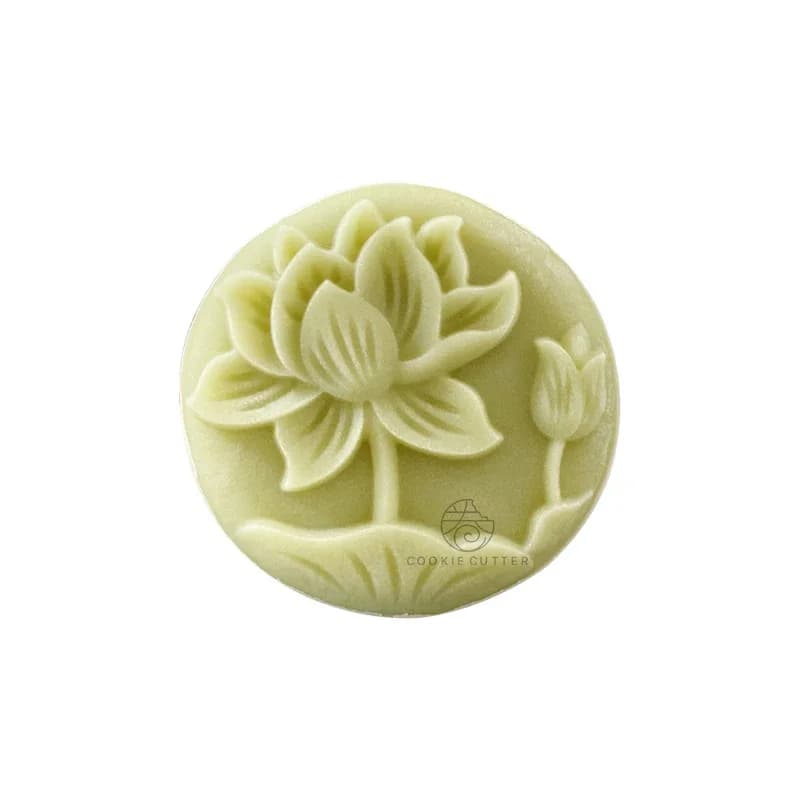 Moule à gâteau de lune rond en forme de fleur, style pastChevchinois, pression à la main 3D, outils 