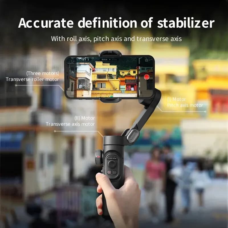 AOCHUAN stabilisateur de cardan portable 3 axes SmartXE pour Smartphone pour iPhone Android AI suivi