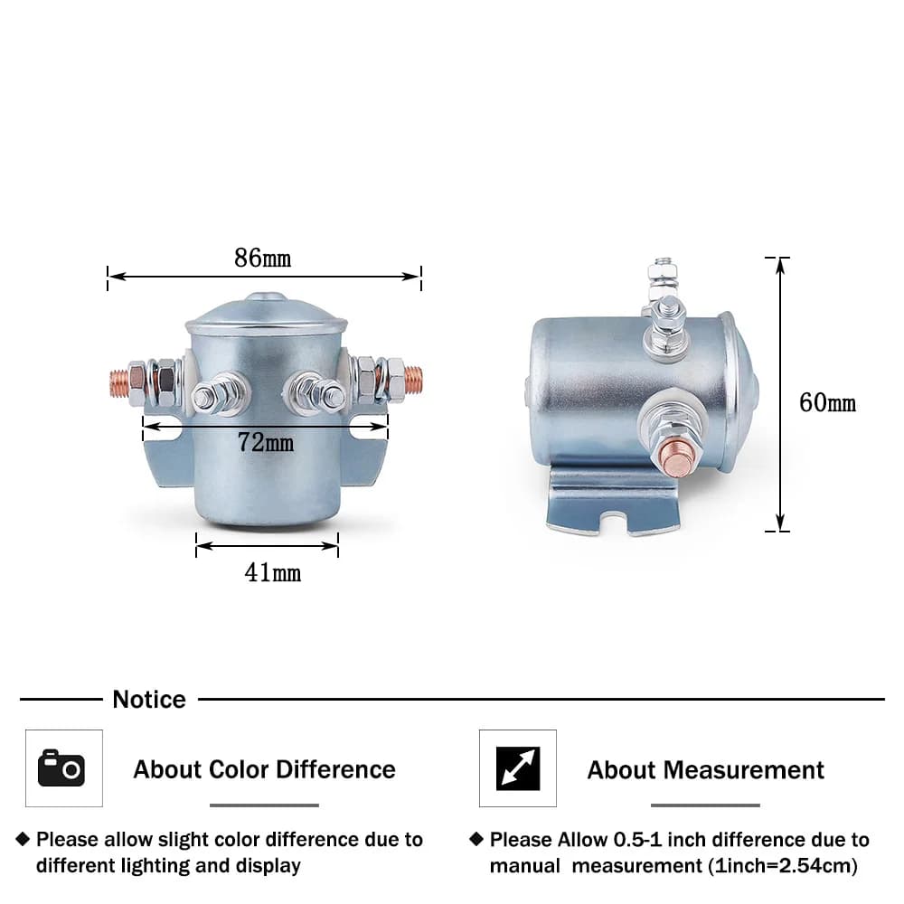 Relais solénoïde à usage continu 12 volts 300 ampères pour voiturette de golf 1114208 1114218   SWX-