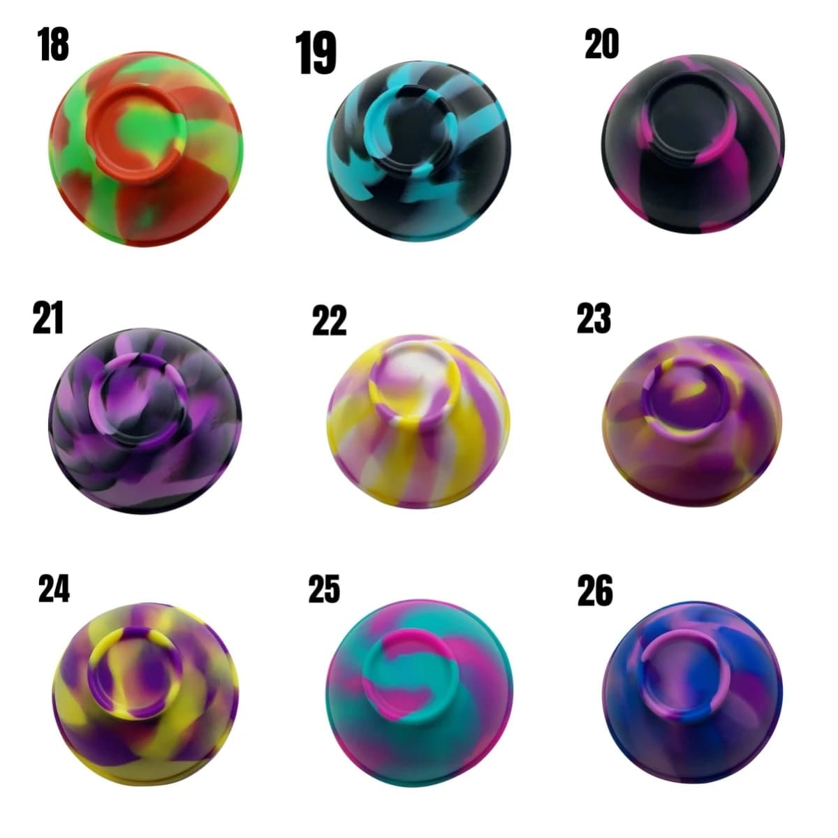 Bol de récipient en Silicone pour la maison, 70mm, multicolore, tabac, herbe, accessoires pour fumer