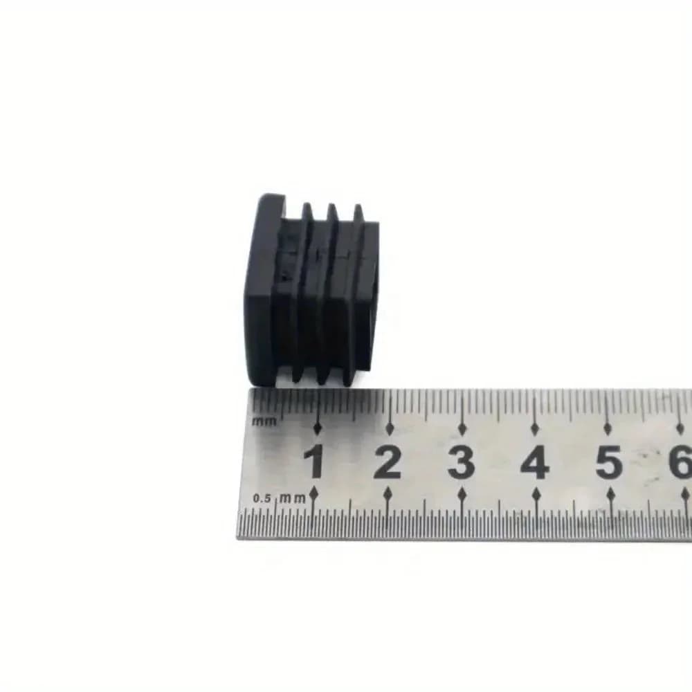 Capuchons de pieds de Table carrés en plastique, 20mm, inserts, capuchons pour tubes métalliques, bo