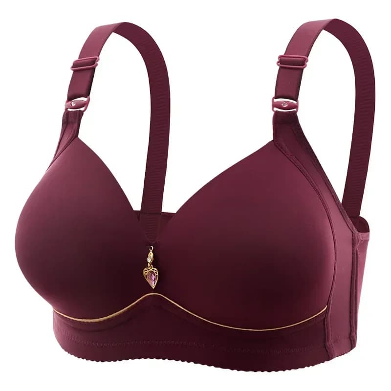 Soutien-gorge pour maman, sans anneau en acier, respirant, froncé, sous-vêtements pour dames, bonnet