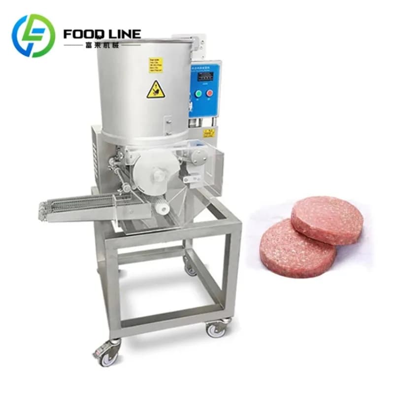 Machine à hamburgers électrique intelligente et automatique personnalisée avec papier sulfurisé pour