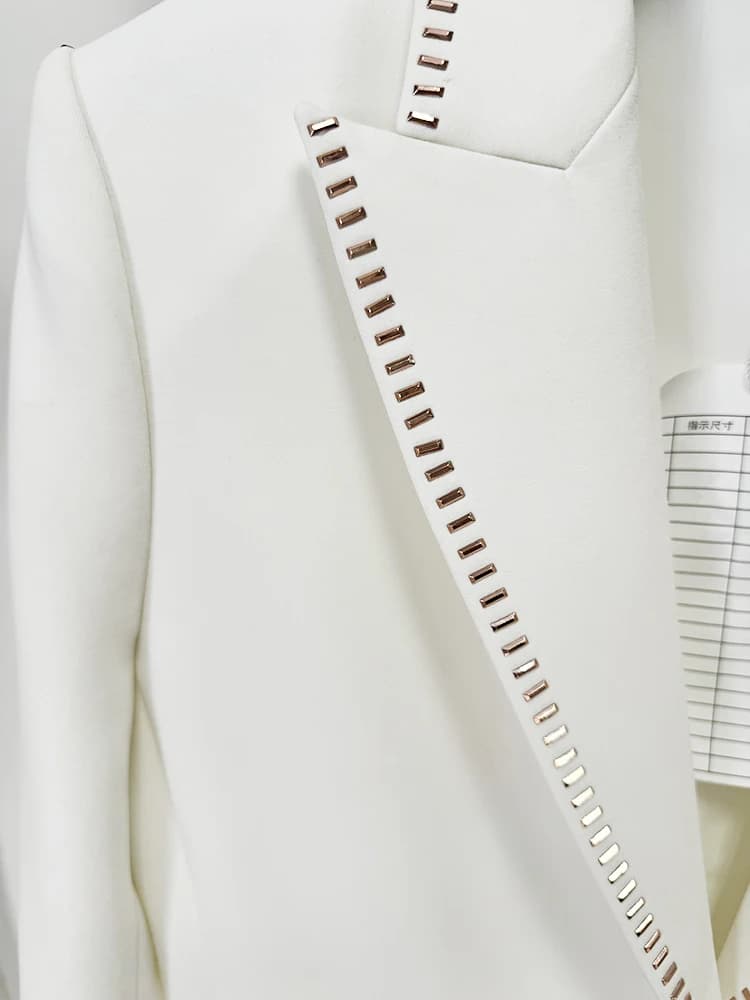 Ensemble de costume de créateur HIGH STREET, dernière mode 2026, pour femme, avec blazer à bouton un