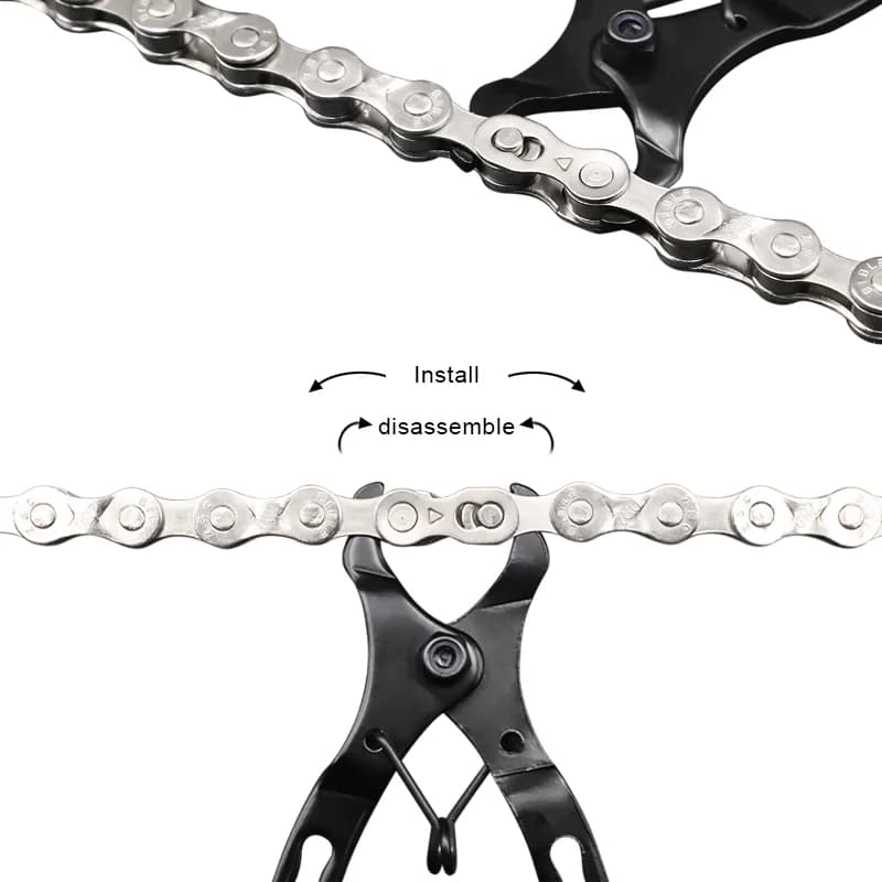 Joints de connecteur de maillon de chaîne de vélo, boutons magiques, pince à boucle de vérificateur 
