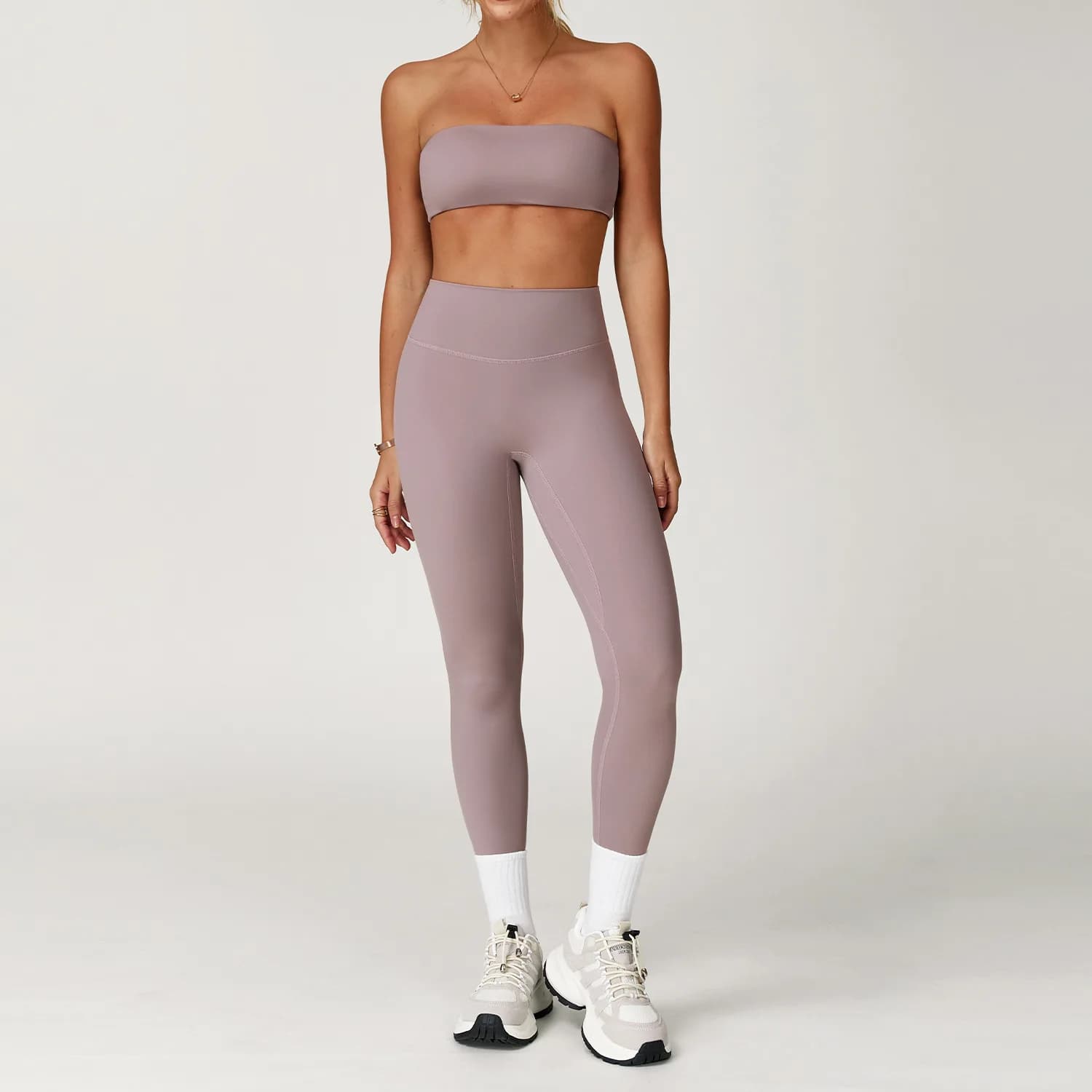 Ensemble de Yoga 2 pièces pour femmes, tenues d'entraînement, Fitness, survêtement de gymnastique, L