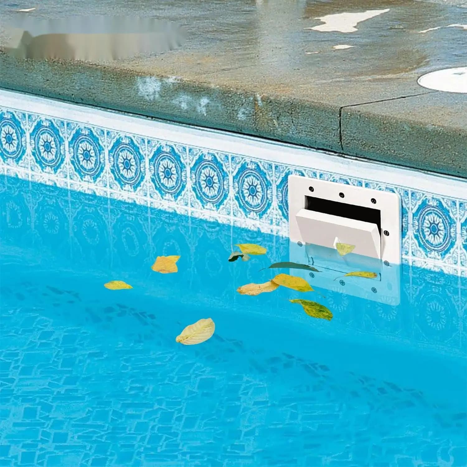 Kit d'écumoire de piscine hors sol, écumoire murale standard, écumoire murale de piscine, système co