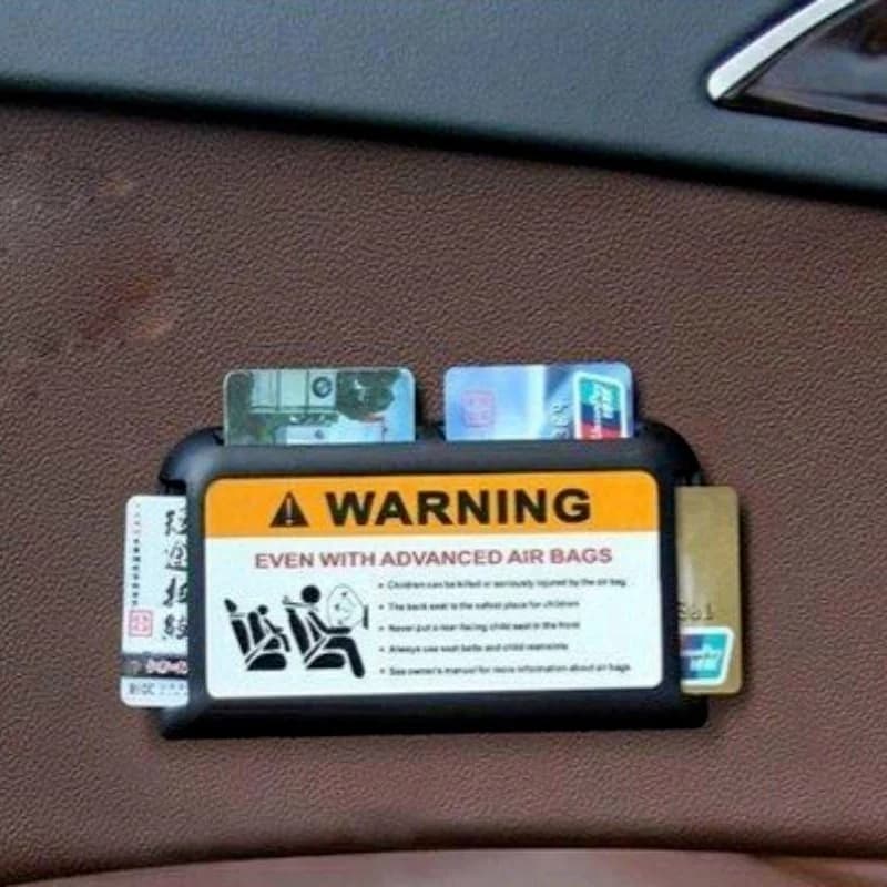 Organisateur de pare-soleil de voiture, porte-carte de stationnement temporaire, support de pâte pou