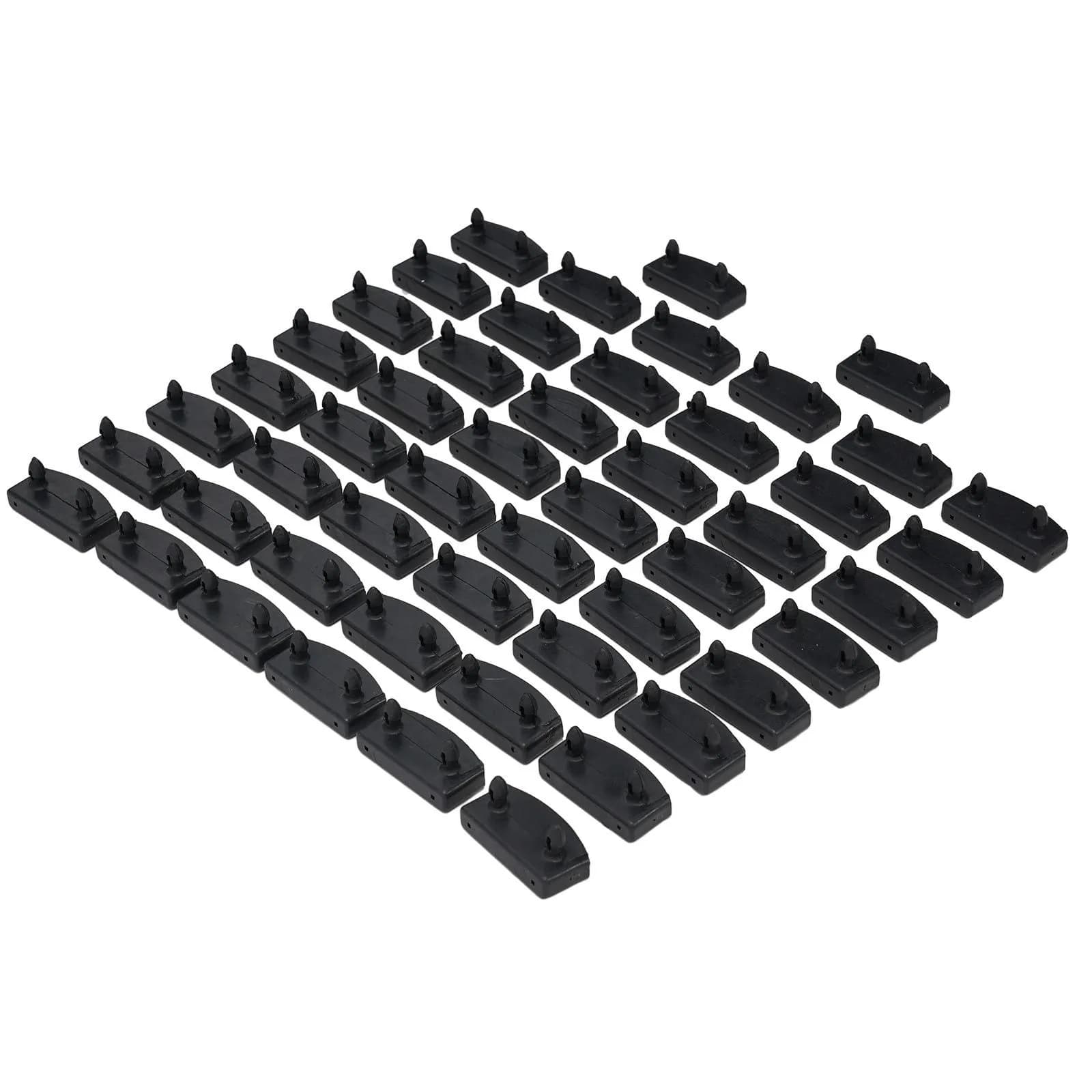 Lamelles de lit en bois de remplacement, supports moyens ou d'extrémité en plastique 55mm, 50 pièces