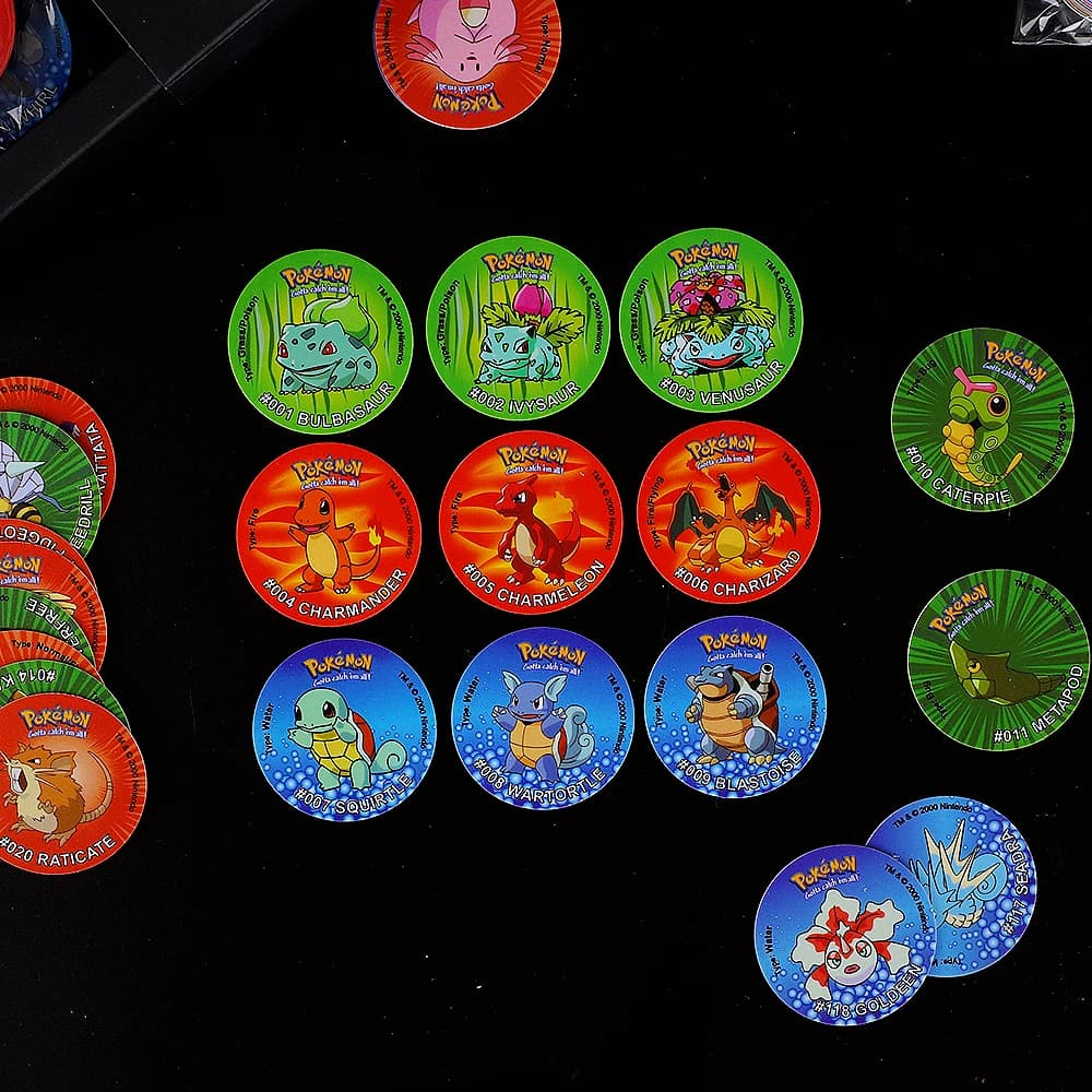 Album de cartes Pokémon Tazos 1ère/2ème/3ème édition, collection de cartes de démarrage Ash Ketchum,