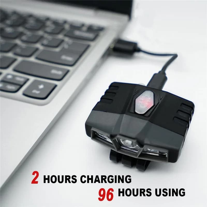 Mini lampe frontale Rechargeable Ultra lumineuse Cree LED Clip sur casquette lumière étanche chapeau