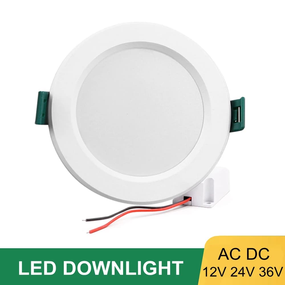 LED Downlight AC DC 12V 24V 36V encastré rond LED plafonnier 3W 6W 9W 12W 15W 18W 36W Spot éclairage