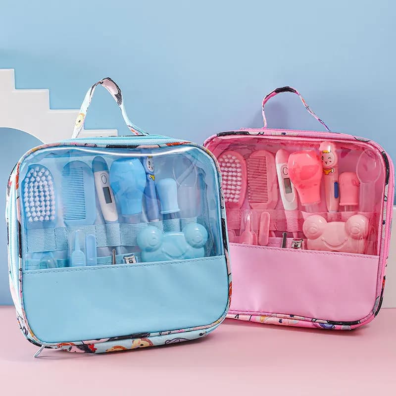 Kit de soins pour bébé 13 pièces/ensemble, ensemble de soins capillaires et ongulaires pour enfants,