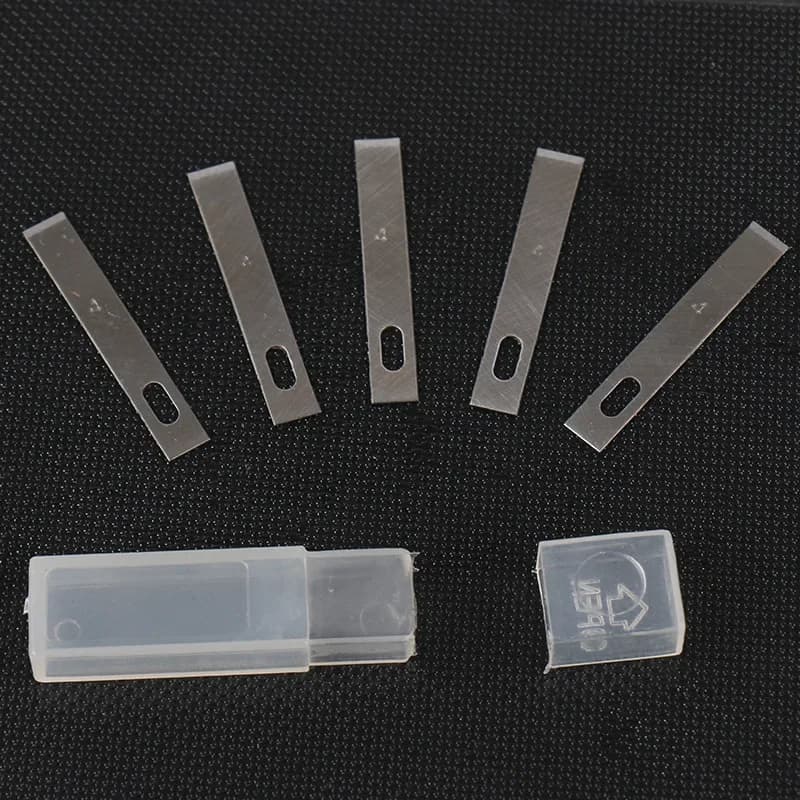100/20 pièces 4 #   Couteau de Scalpel en métal, lames de couteau à graver, bricolage, couteau à Scu