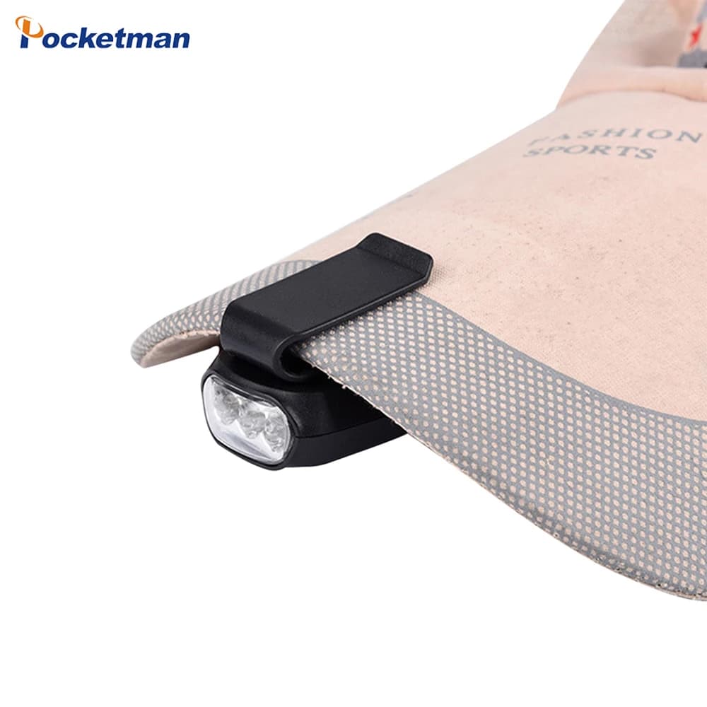 Mini 3LED lampe frontale extérieure chapeau pince phare Camping lampe frontale Mini tête avant lumiè
