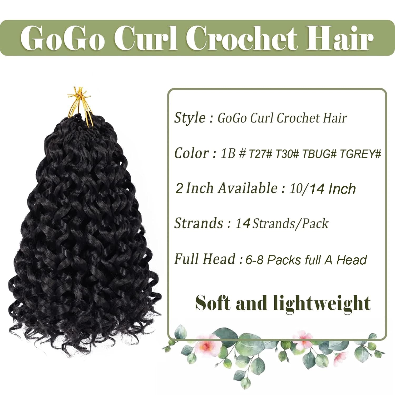 Synthétique court GoGo Curl Crochet cheveux pour femmes plage Curl Crochet tresses cheveux océan vag