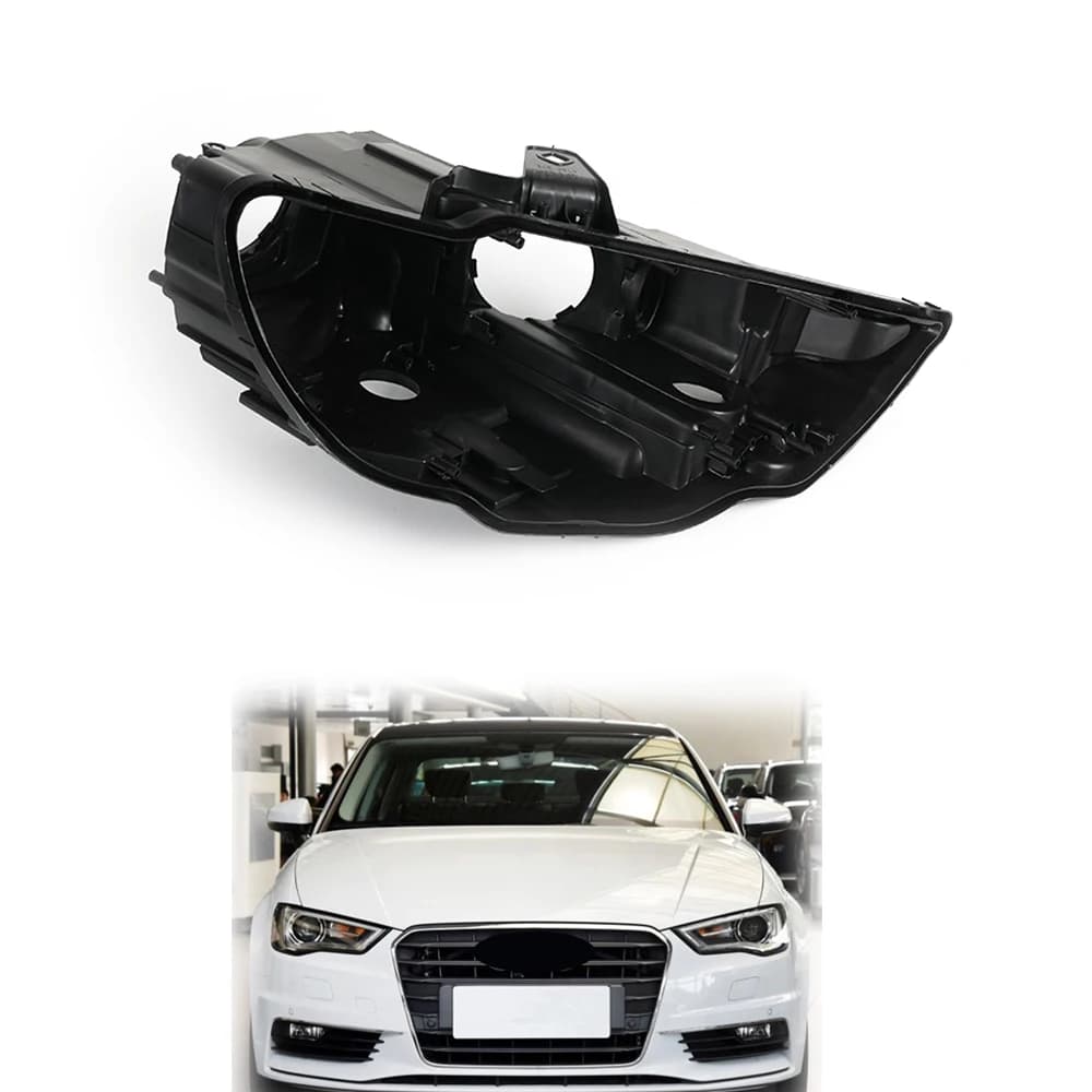 Boîtier de Lumière de Sauna HID de Voiture, Base de Coque Noire, en Plastique, pour Audi A3 2013-201