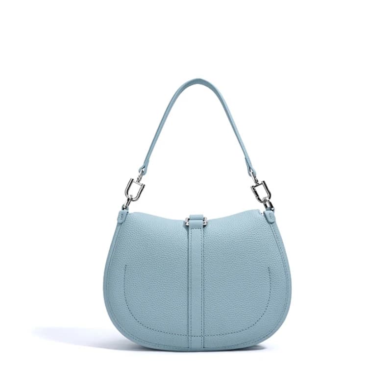 Petit sac à bandoulière de luxe pour femmes, Design de Niche, sac croissant en cuir véritable haut d