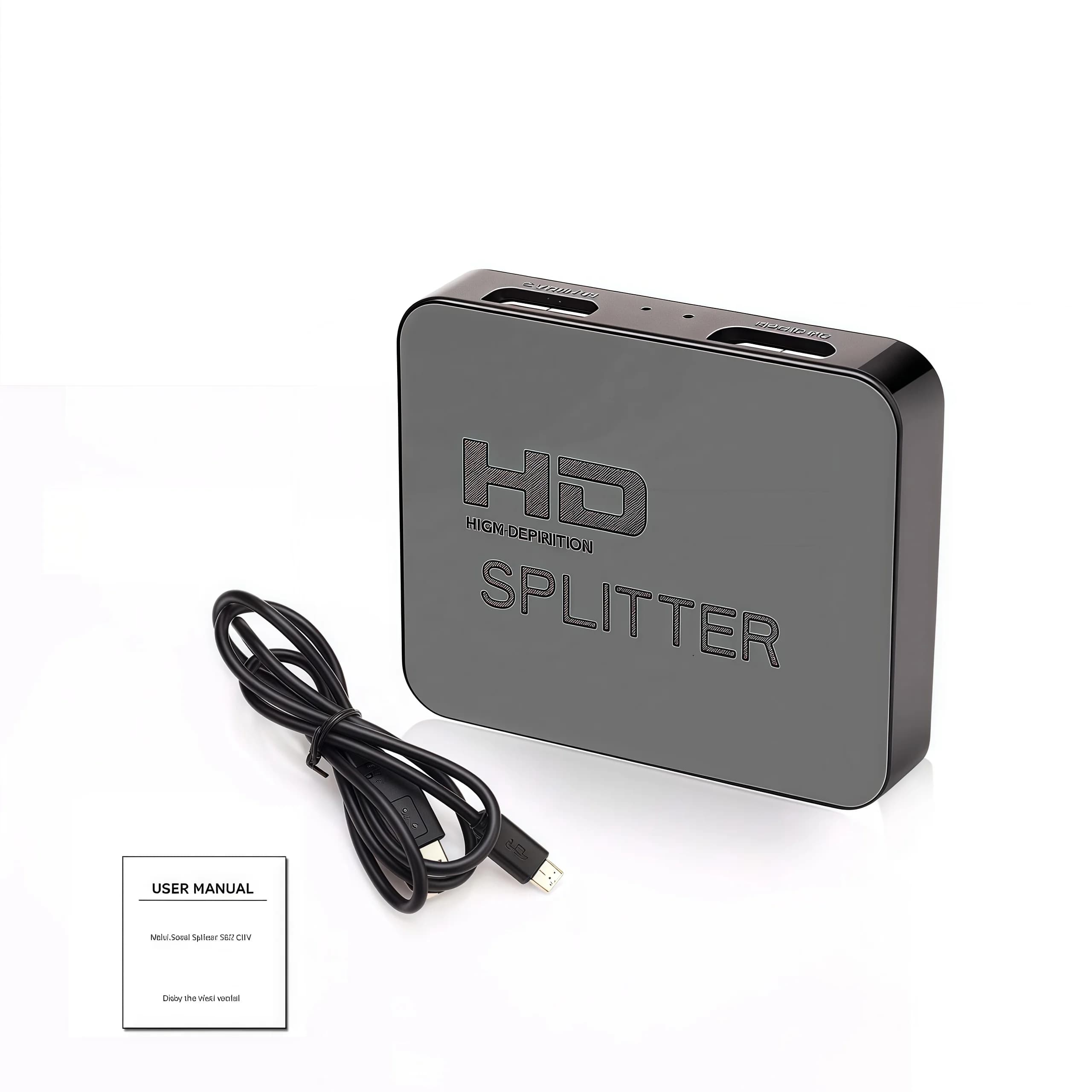 Répartiteur HDMI 1x2 4K – Distributeur vidéo 1 entrée 2 sorties pour double moniteur, PC, projecteur