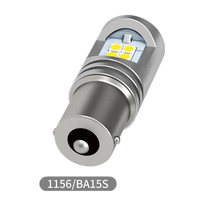 Pour VW Transporter T5 T5.1 T6 2010-2019 2 pcs/lot P21W Ba15s Canbus sans erreur blanc LED DRL feux 