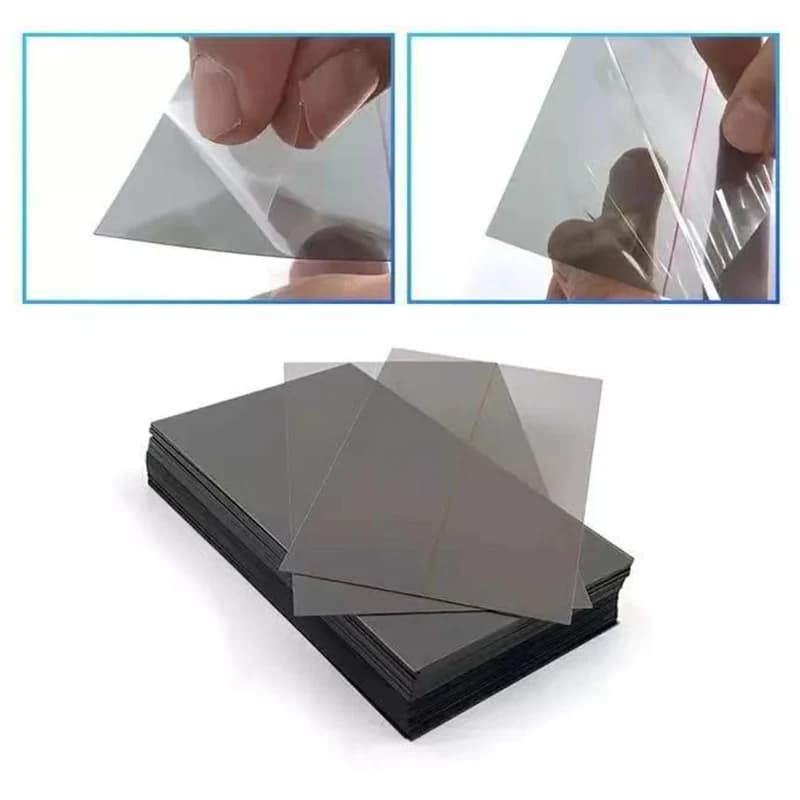 Feuille de Film polarisé linéaire adhésif à 0 degrés, 30x20cm, 10 pièces, filtres polarisants LCD, f