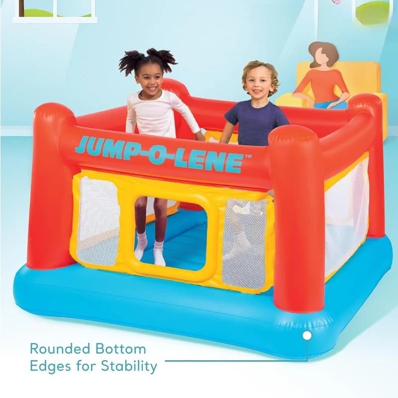 Maison gonflable de rebond de trampoline Jump-O-Lene avec porte et filet rampants-jeu gonflable gonf