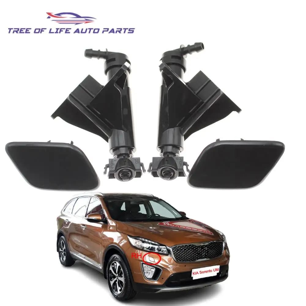 Buse de lavage de phares avant, couvercle de pompe de pulvérisation de nettoyage de phares pour KIA 